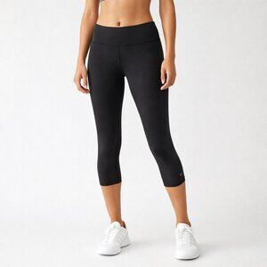LULULEMON WONDER UNDER CROPPED LEGGINGS SIZE 8 BLACK